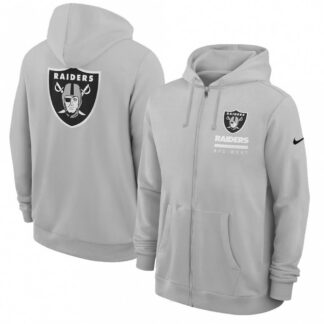 Las Vegas Raiders Utility Player Sideline Men's Nike NFL Full-Zip Hoodie