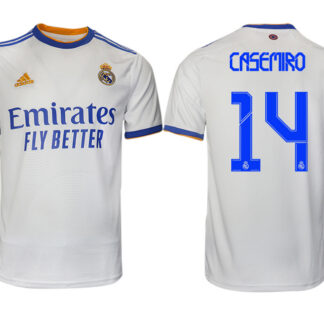 Men 2021-2022 Club Real Madrid home aaa version white 14 Soccer Jerseys