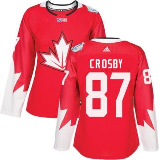 Team Canada #87 Sidney Crosby Red 2016 World Cup Women’s Stitched NHL Jersey