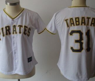 Pittsburgh Pirates #31 Jose Tabata White Womens Jersey