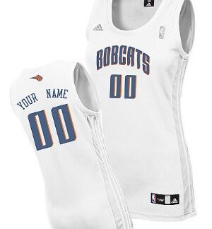 Womens Charlotte Bobcats Customized White Jersey