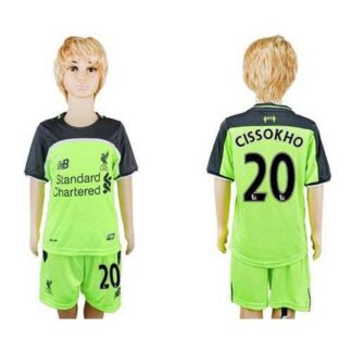 Liverpool #20 Cissokho Sec Away Kid Soccer Club Jersey