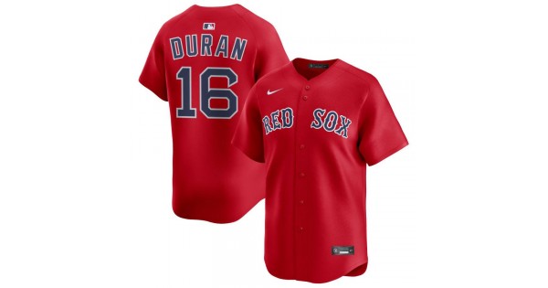Jarren Duran Boston Red Sox Nike Alternate Limited Player Jersey - Red - Image 2