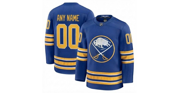 Men's Buffalo Sabres Royal Home Premium Custom Jersey - Image 2