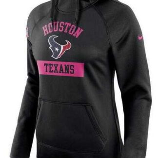 ultra‑ Women's Houston Texans Nike Breast Cancer Awareness Circuit Performance Pullover Hoodie - Black FengYun ‑uniform