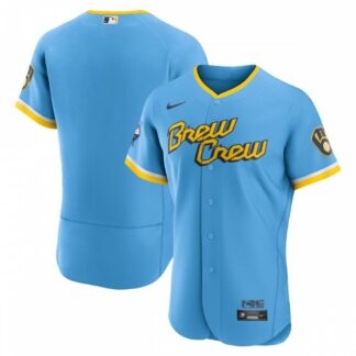 Milwaukee Brewers Nike 2022 City Connect Authentic Team Jersey - Powder Blue
