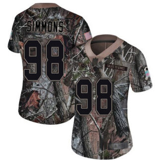 Nike Tennessee Titans #98 Jeffery Simmons Camo Women’s Stitched NFL Limited Rush Realtree Jersey