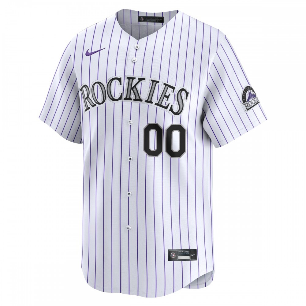 Colorado Rockies Nike Youth Home Limited Custom Jersey - White - Image 2