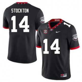 Gunner Stockton Georgia Bulldogs 100th Anniversary Nike Football Game Jersey - Black