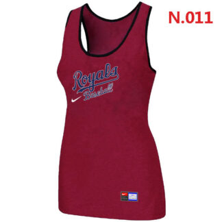 Nike Kansas City Royals Tri-Blend Racerback stretch Tank Top Red