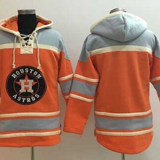Houston Astros Customized Orange Men's Stitched Baseball Hoodie
