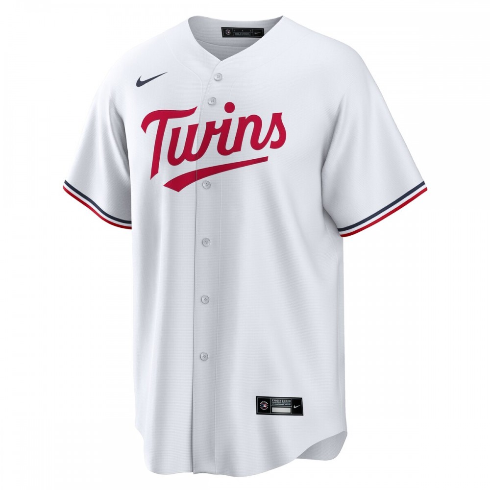 Pablo López Minnesota Twins Nike Home Replica Player Jersey - White - Image 2
