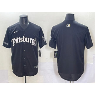 Youth Pittsburgh Pirates Black "Gothic Steel City Edition" Vapor Limited Stitched Baseball Jersey