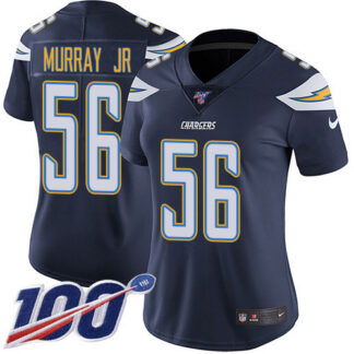 Nike Los Angeles Chargers #56 Kenneth Murray Jr Navy Blue Team Color Women’s Stitched NFL 100th Season Vapor Untouc...