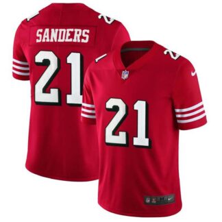 Nike 49ers 21 Deion Sanders Red 2018 Vapor Untouchable Limited Jersey Dzhi