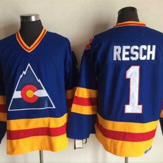 Colorado Avalanche #1 Chico Resch Blue CCM Throwback Stitched Jersey (1)
