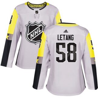 Adidas Pittsburgh Penguins #58 Kris Letang Gray 2018 All-Star Metro Division Authentic Women’s Stitched NHL Jersey