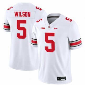 Garrett Wilson Ohio State Buckeyes Nike Game Jersey - White