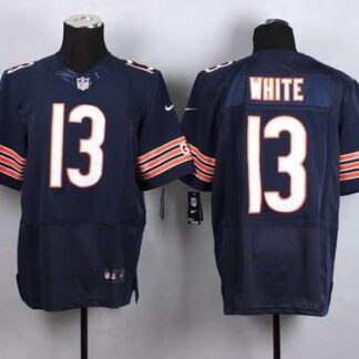 Men's Chicago Bears #13 Kevin White 2015 NFL Draft 7th Overall Pick Nike Navy Blue Elite Jersey