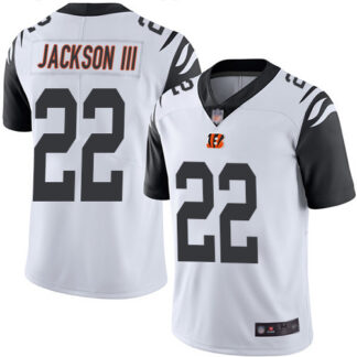 Nike Cincinnati Bengals #22 William Jackson III White Men’s Stitched NFL Limited Rush Jersey