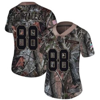 Nike Atlanta Falcons #88 Tony Gonzalez Camo Women’s Stitched NFL Limited Rush Realtree Jersey
