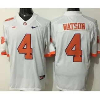 ultra‑ Tigers #4 Deshaun Watson White Limited Stitched NCAA Jersey ‑uniform