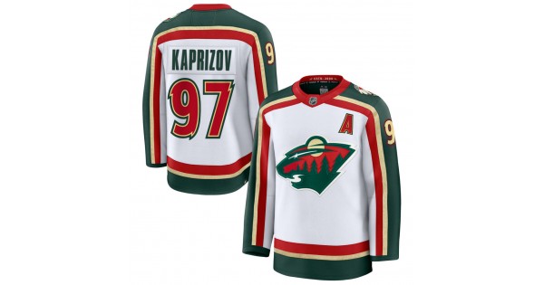 Kirill Kaprizov Minnesota Wild White 25th Anniversary Premium Jersey - Image 2