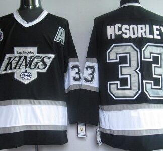 Los Angeles Kings #33 Marty McSorley Black Throwback CCM Jersey