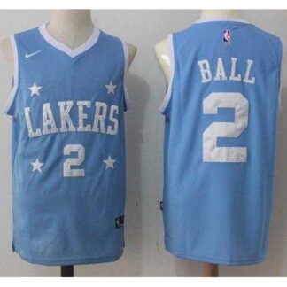 Nike Los Angeles Lakers #2 Lonzo Ball Royal Blue Stitched NBA Jersey