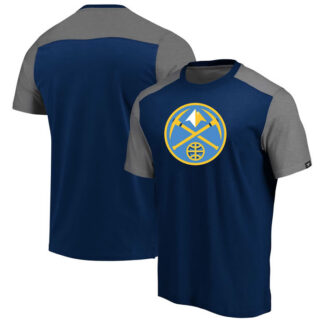 Denver Nuggets Fanatics Branded Iconic Blocked T-Shirt Navy