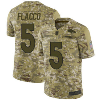 Nike Denver Broncos #5 Joe Flacco Camo Men’s Stitched NFL Limited 2018 Salute To Service Jersey