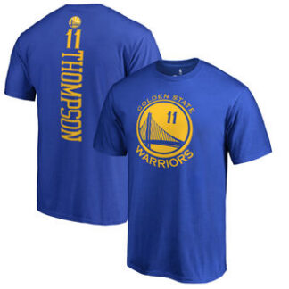 ultra‑ Men's Golden State Warriors 11 Klay Thompson Royal Backer Name & Number T-Shirt ‑uniform
