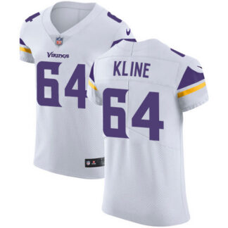 Nike Minnesota Vikings #64 Josh Kline White Men’s Stitched NFL Vapor Untouchable Elite Jersey
