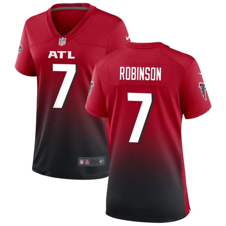 Women's Atlanta Falcons #7 Bijan Robinson Red Vapor F.U.S.E. Limited Jersey
