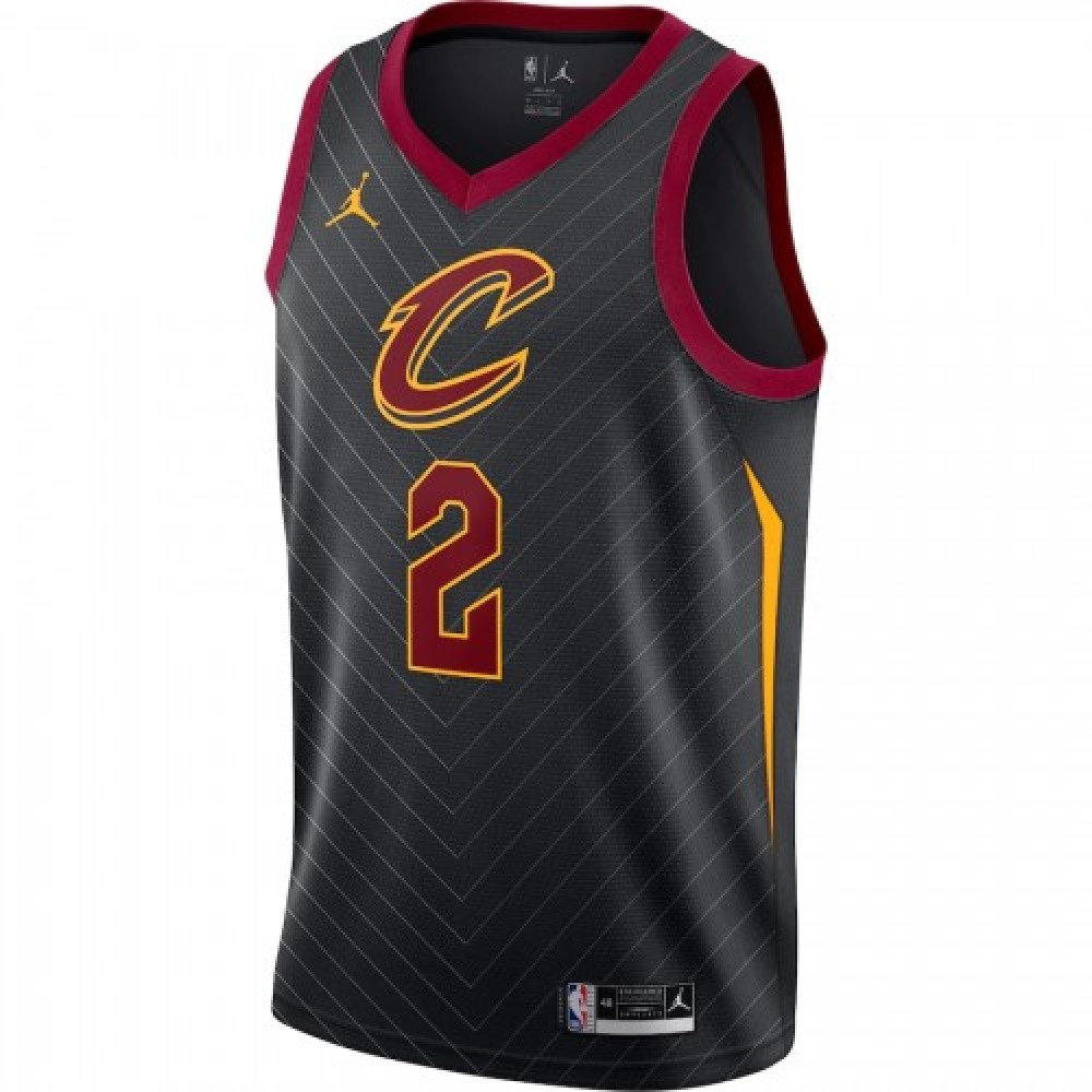 Men's Cleveland Cavaliers Collin Sexton #2 Jordan Black 2020/21 Swingman Jersey - Statement Edition - Image 2
