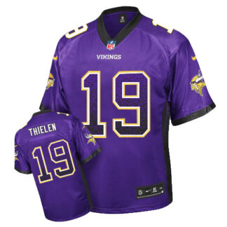 Nike Minnesota Vikings #19 Adam Thielen Purple Team Color Men’s Stitched NFL Elite Drift Fashion Jersey