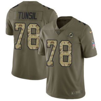 Nike Miami Dolphins #78 Laremy Tunsil Olive/Camo Men’s Stitched NFL Limited 2017 Salute To Service Jersey