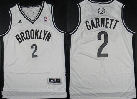 Brooklyn Nets #2 Kevin Garnett Revolution 30 Swingman White Jerseys