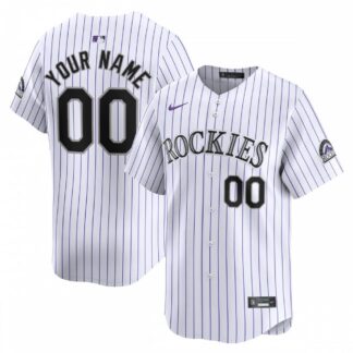 Colorado Rockies Nike Youth Home Limited Custom Jersey - White