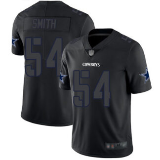 Nike Dallas Cowboys #54 Jaylon Smith Black Men’s Stitched NFL Limited Rush Impact Jersey