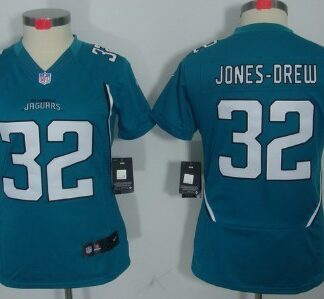 Nike Jacksonville Jaguars #32 Maurice Jones-Drew Green Limited Womens Jersey