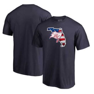 Tampa Bay Buccaneers Navy NFL Pro Line by Fanatics Branded Banner State T Shirt