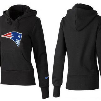 Nike New England Patriots Team Logo Black Women Pullover Hoodies (2)