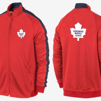 NHL Toronto Maple Leafs Team Logo 2015 Men Hockey Jacket (12)