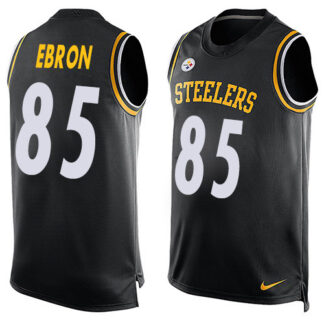 Nike Pittsburgh Steelers #85 Eric Ebron Black Team Color Men’s Stitched NFL Limited Tank Top Jersey