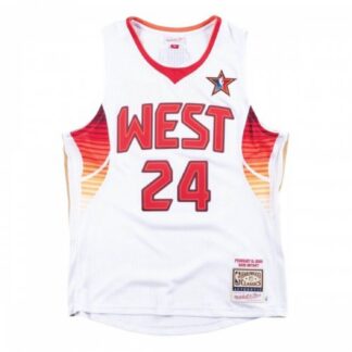 Men's All-Star West 2009 Kobe Bryant #24 White Hardwood Classics Jersey