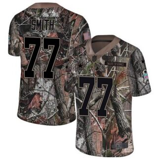 Nike Dallas Cowboys #77 Tyron Smith Camo Youth Stitched NFL Limited Rush Realtree Jersey