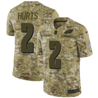 Nike Philadelphia Eagles #2 Jalen Hurts Camo Men’s Stitched NFL Limited 2018 Salute To Service Jersey