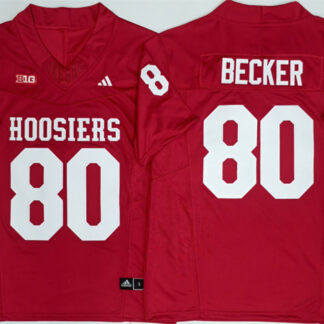Men's Indiana Hoosiers #80 Charlie Becker Red F.U.S.E. Stitched Basketball Jerseys