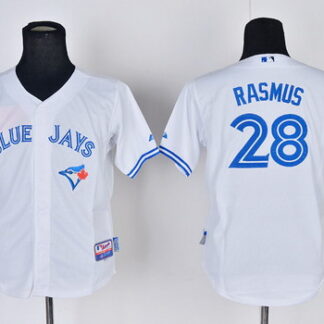 Toronto Blue Jays #28 Colby Rasmus White Kids Jersey